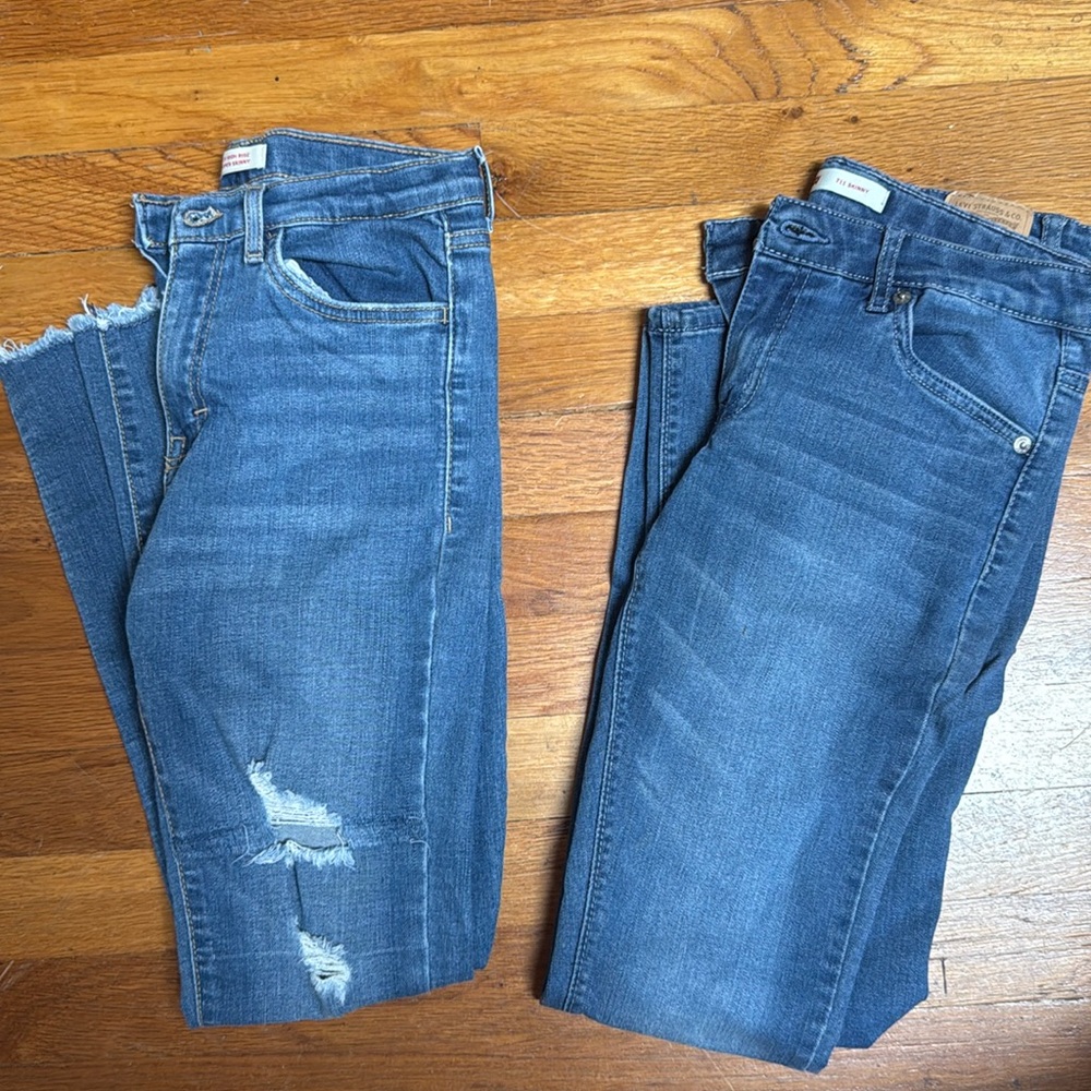 Girls Levi Skinny Jeans 14 Regluar